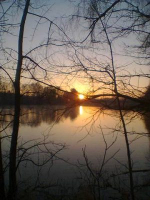 Das Foto meines Lieblingsortes zeigt die Talsperre Pirk bei Sonnenaufgang, dort verweile ich gerne und gehe meinem Hobby, der Vogelbeobachtung nach.